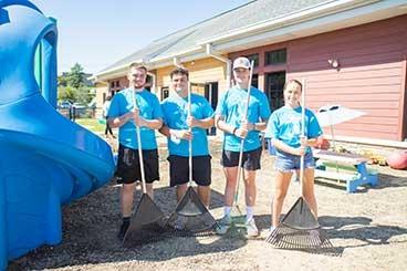 student volunteers